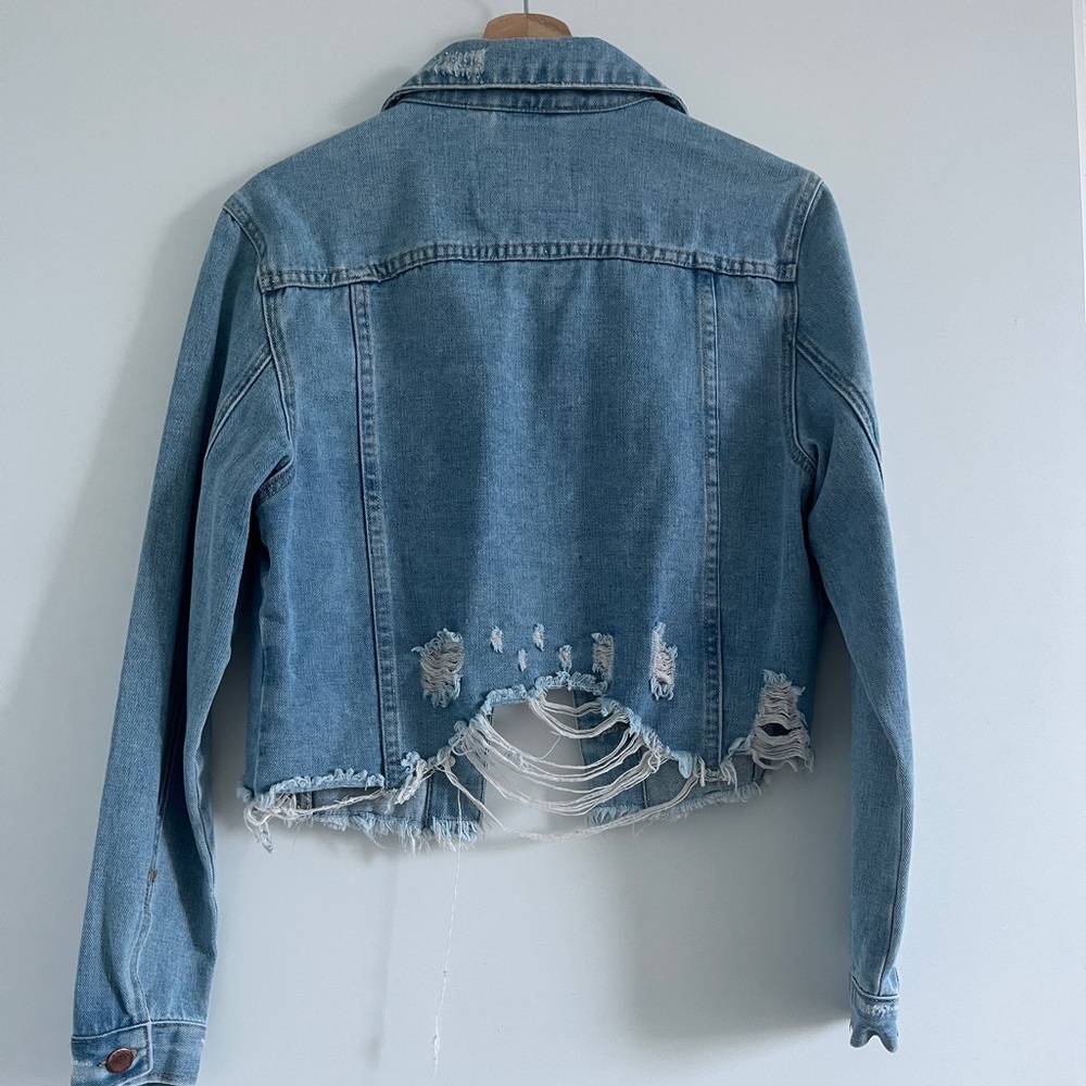 Distressed Denim Jacket - Picture 4 of 4